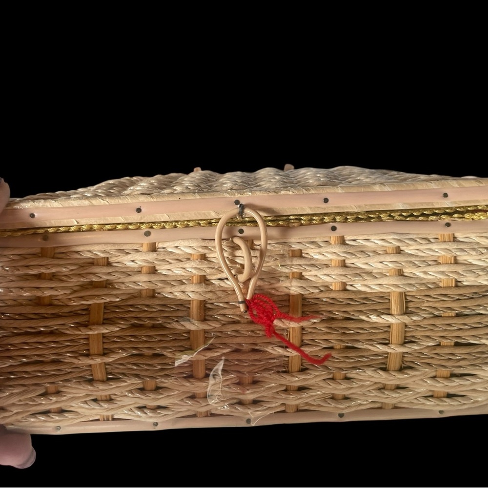Woven Tan Handbag